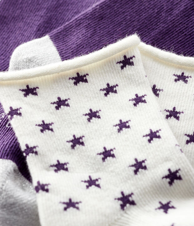 Pack of 2 pairs of baby socks multicolor
