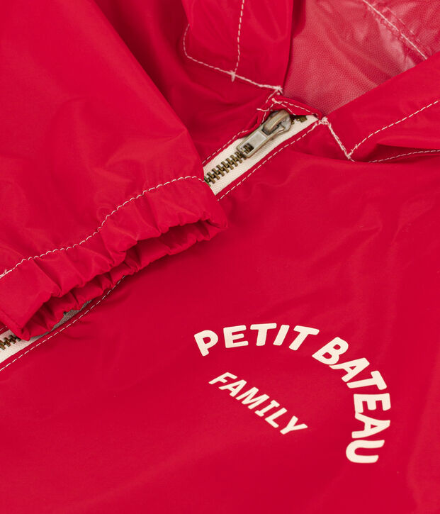 Children's Unisex Recycled Fabric Windbreaker red