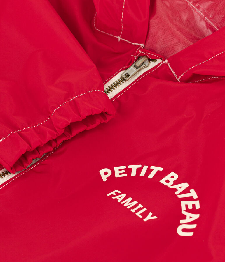 Children's Unisex Recycled Fabric Windbreaker red