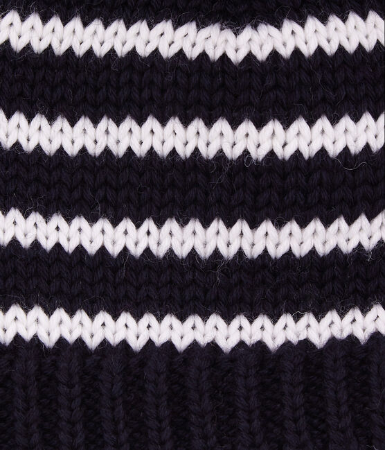 Wool blend hat SMOKING blue/MARSHMALLOW white