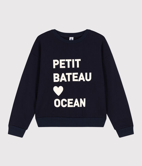 Women's Fleece Sweatshirt SMOKING blue