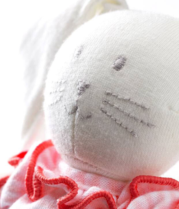 Rabbit in clothing comforter pink/white
