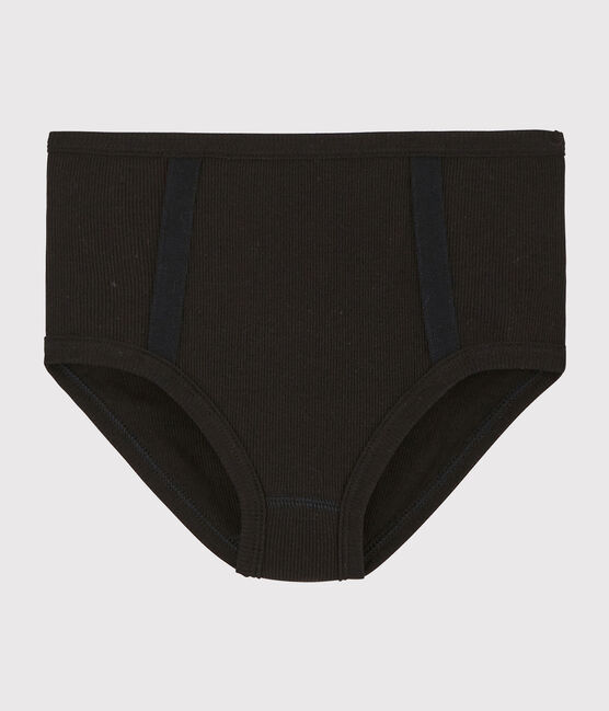 Women's wool and cotton blend briefs NOIR black