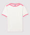 Women's Cotton T-Shirt MARSHMALLOW white/GRETEL pink