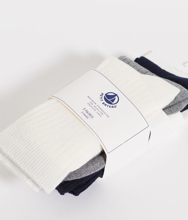 Set of 3 pairs of socks for boys multicolor