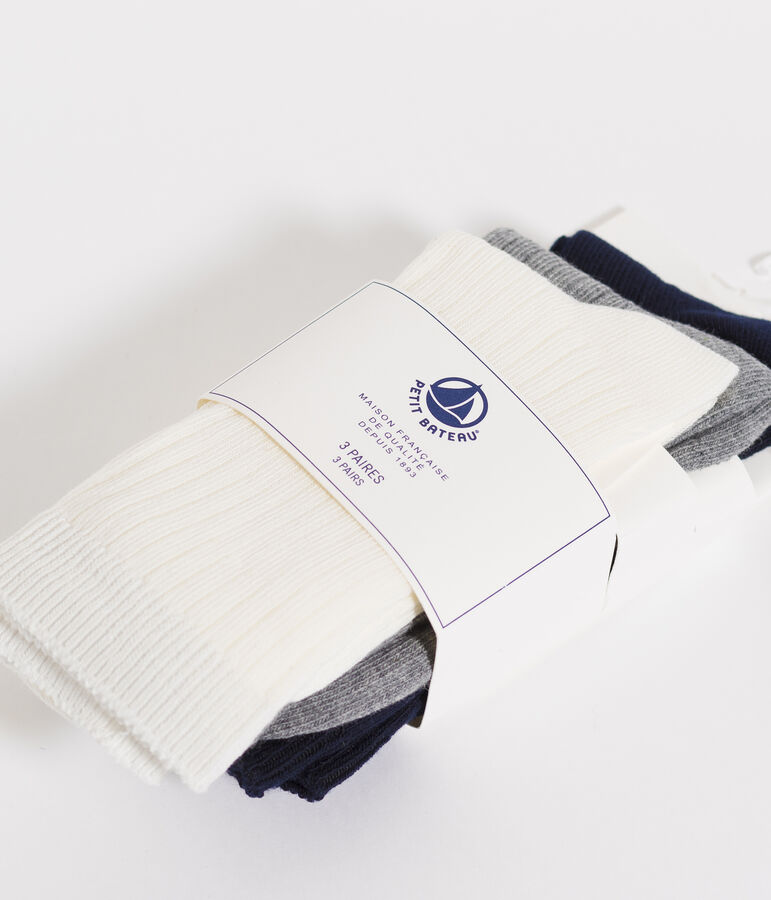 Set of 3 pairs of socks for boys multicolor