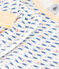 Children's velour dramas with a rocket print MARSHMALLOW white/MULTICO white