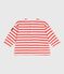 Baby sailor top in thick cotton FLEUR pink/SPICY