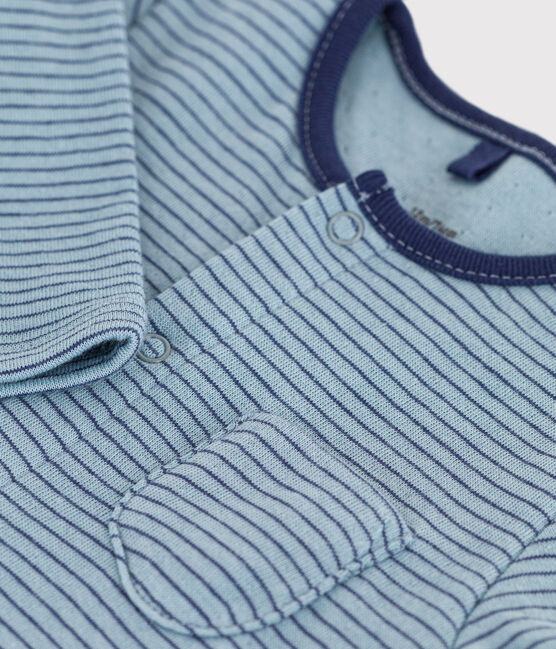 Babies' Stripy Cotton Jumpsuit. ENNEIGE /CHALOUPE:ENNEIGE