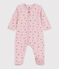 Babies' floral-print velour pyjama suit JOLI pink/MULTICO white