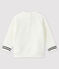 Baby boy's print sweatshirt MARSHMALLOW white
