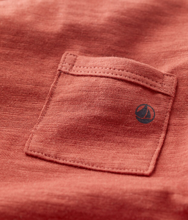 Babies' Plain Short-Sleeved Jersey T-Shirt brown