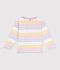 Children's cotton Breton top white/multicolor