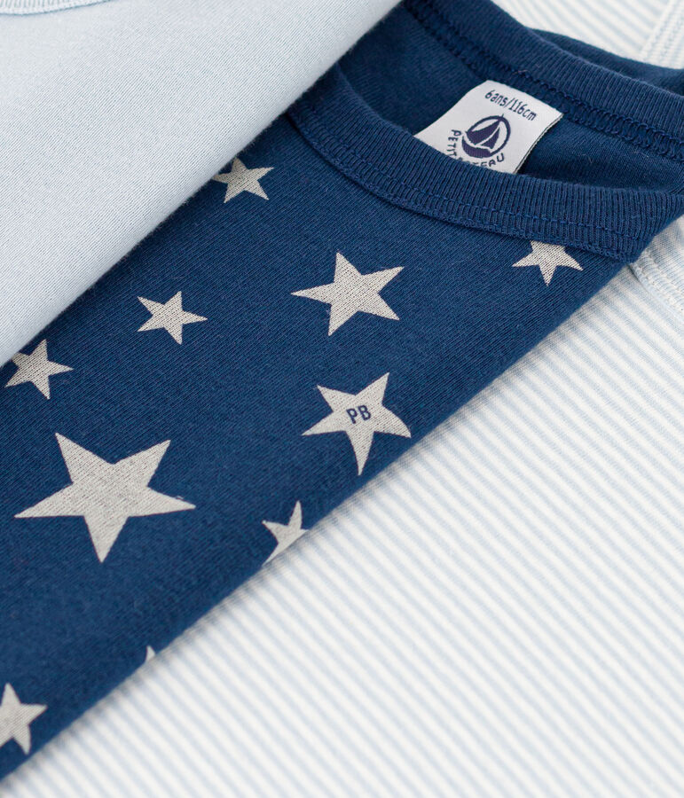 Boys' Star Short-Sleeved Cotton T-shirts - 3-Pack multicolor