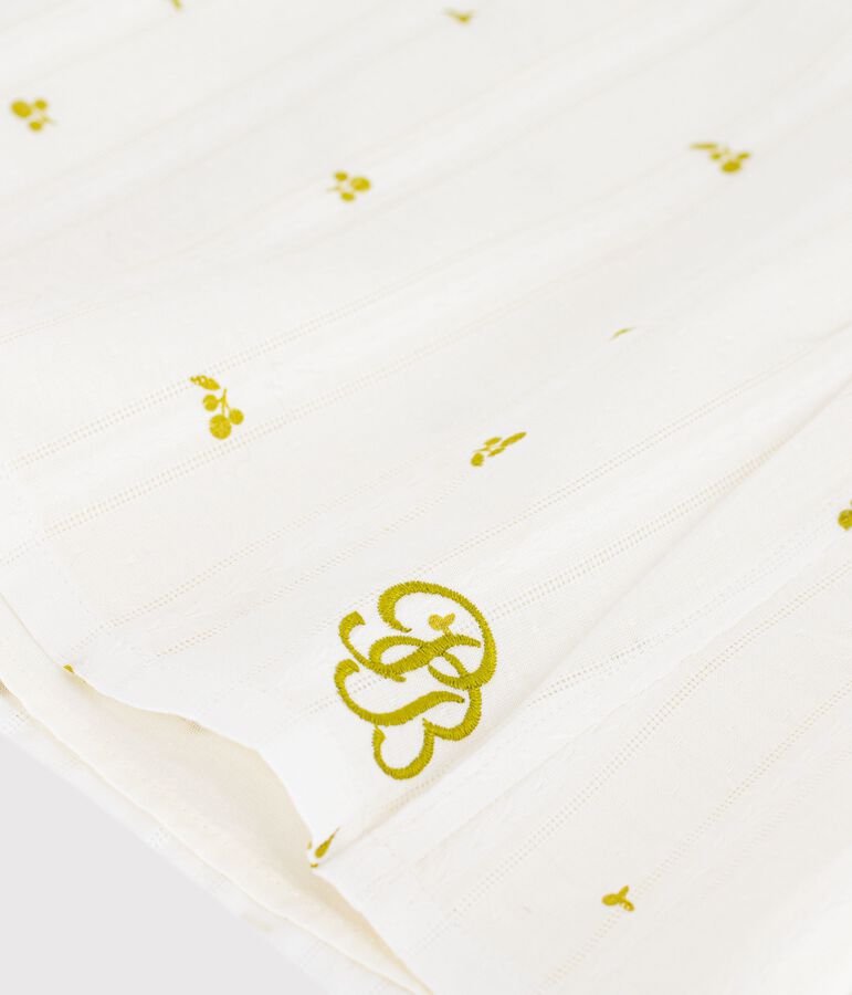 Children's sleeveless floral print cotton blouse green/green