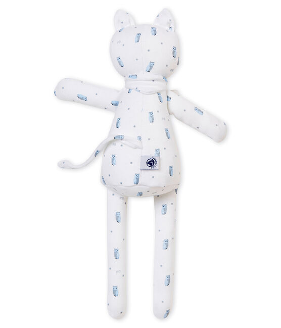 Cat comforter in print jersey MARSHMALLOW white/MULTICO white