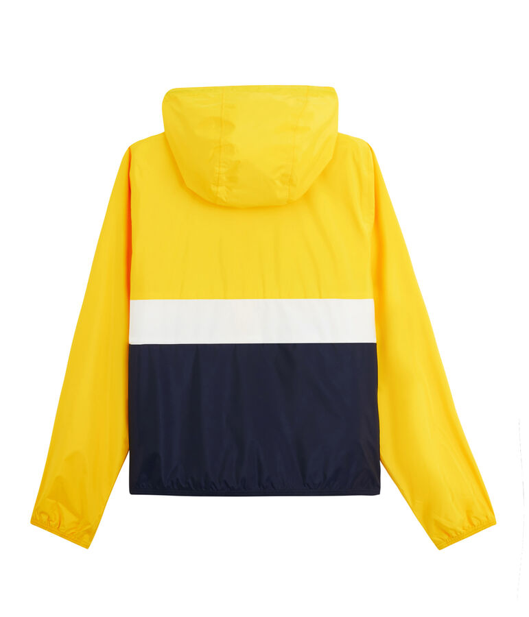 Unisex Short Windbreaker blue/white/yellow