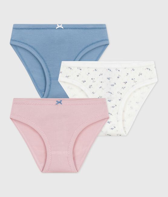 Pack of children's floral-print cotton pants variante 1