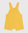 Babies' Short Lightweight Fleece Dungarees NECTAR yellow