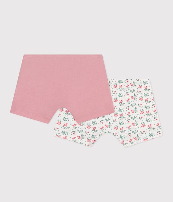 Children's floral-patterned long cotton shorties - 2-pack variante 1