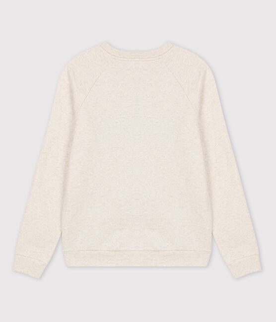Women's Embroidered Fleece Sweatshirt MONTELIMAR CHINE beige