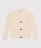 Women's Fisherman's Rib Cotton Cardigan AVALANCHE Ecru
