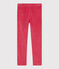 Girls' Velvet Trousers POPPY pink