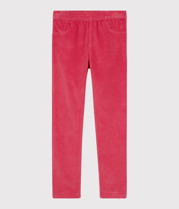 Girls' Velvet Trousers pink