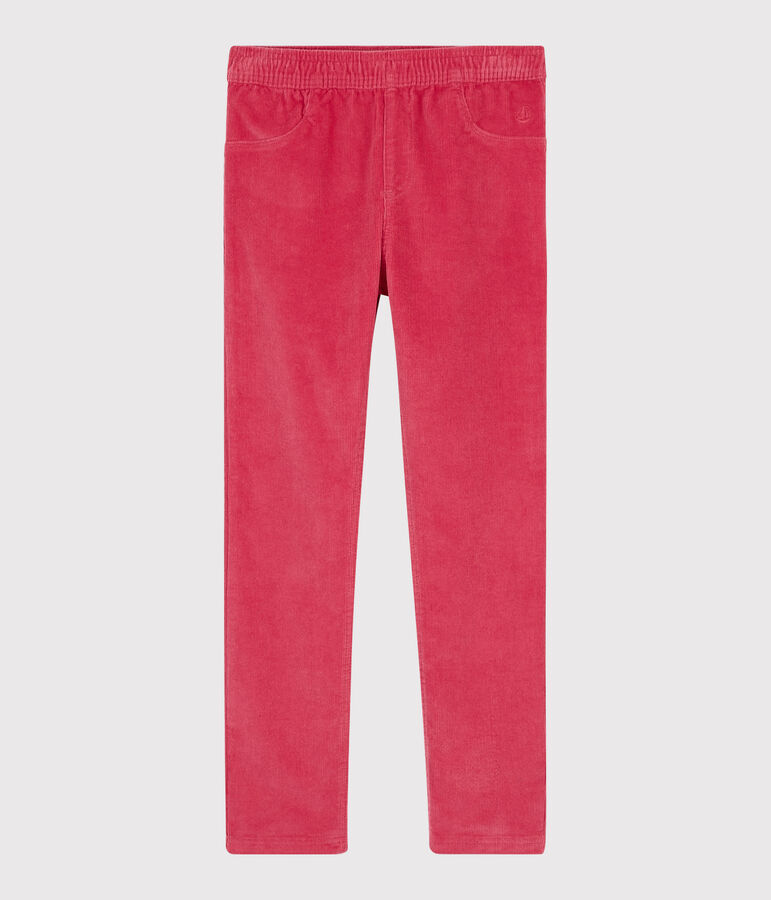 Girls' Velvet Trousers pink