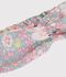 Children's hairband in floral-print poplin blue/multicolor