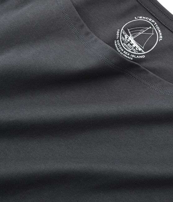 Women's short-sleeved sea island cotton t-shirt MAKI grey