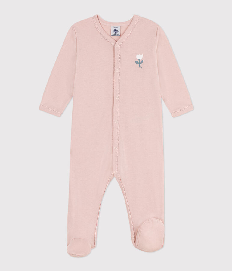 Pink Cotton Sleepsuit pink