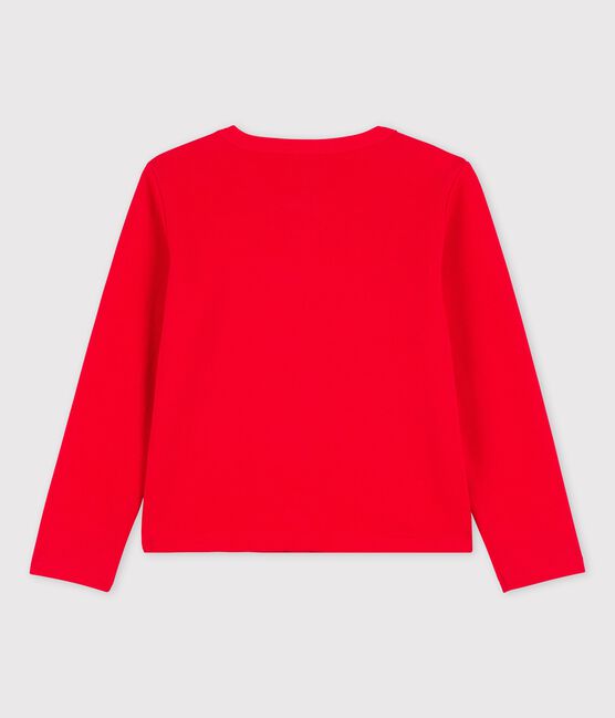 Girls' Cotton Cardigan PEPS red