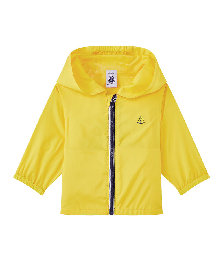 Unisex baby's yellow windbreaker yellow