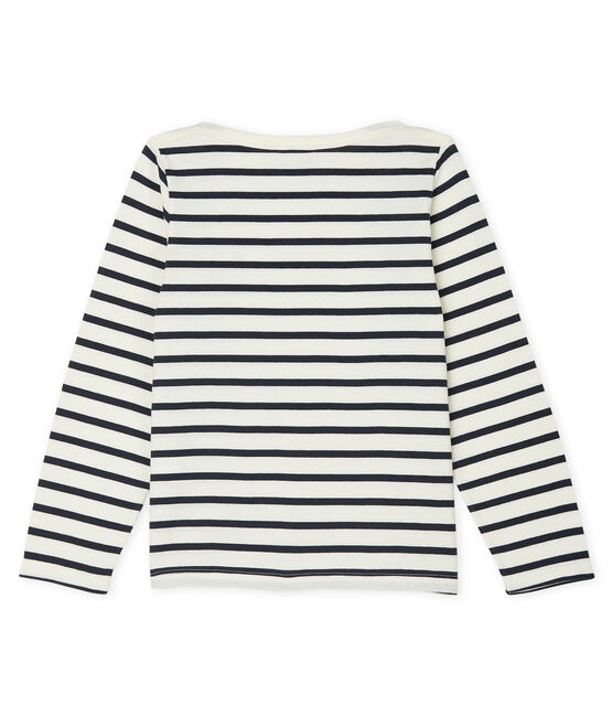 Unisex Children's Breton Top COQUILLE beige/SMOKING blue