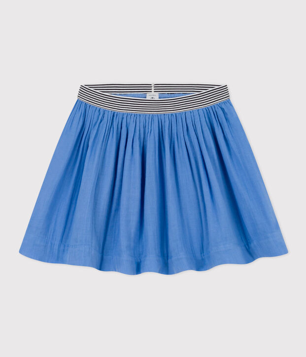 Girls' Cotton Gauze Skirt blue