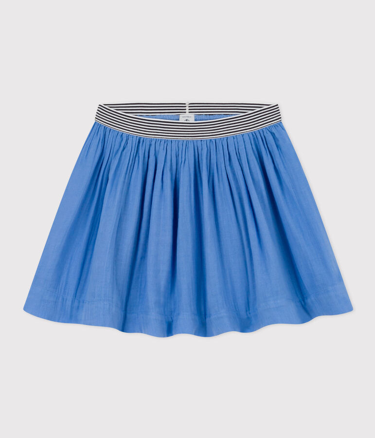 Girls' Cotton Gauze Skirt blue