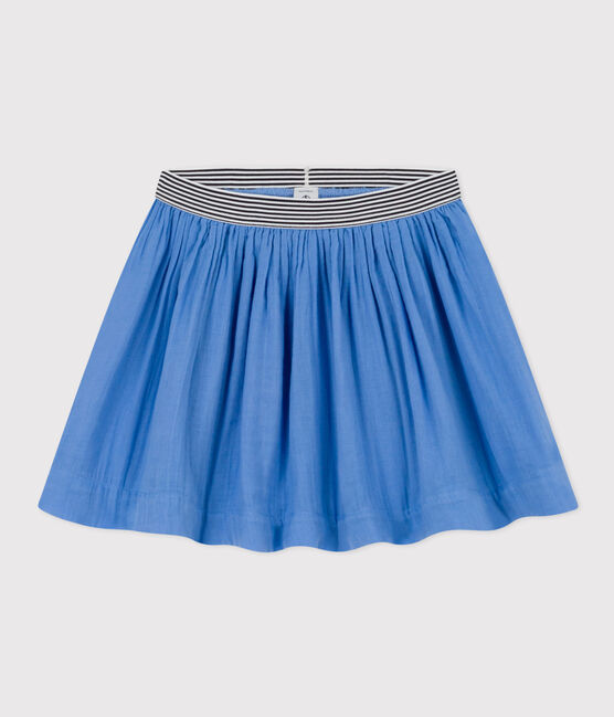 Girls' Cotton Gauze Skirt EDNA blue