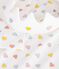 Children's princess fancy dress nightdress and tiara in cotton white/multicolor