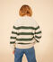 Children's Stripy Cotton Aran Pullover AVALANCHE /CROCO