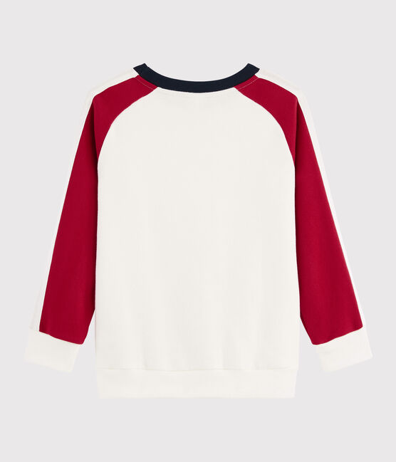 Boy's Sweatshirt MARSHMALLOW white/TERKUIT red/SMOKING