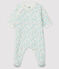 Babies' Floral Print Fleece Sleepsuit MARSHMALLOW white/MULTICO white