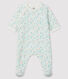 Babies' Floral Print Fleece Sleepsuit