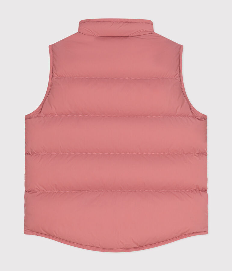 Children's Sleeveless Quilted Padded Jacket pink