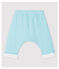 Babies' Blue Stripy Lined Organic Cotton Trousers TIKI blue/MARSHMALLOW white