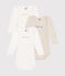 Babies' long-sleeved cotton bodysuits with messages - 3-pack variante 1