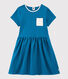 Girls' Short-Sleeved Cotton Dress
