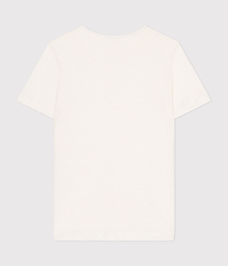 Women's Iconic Linen T-Shirt ECUME white