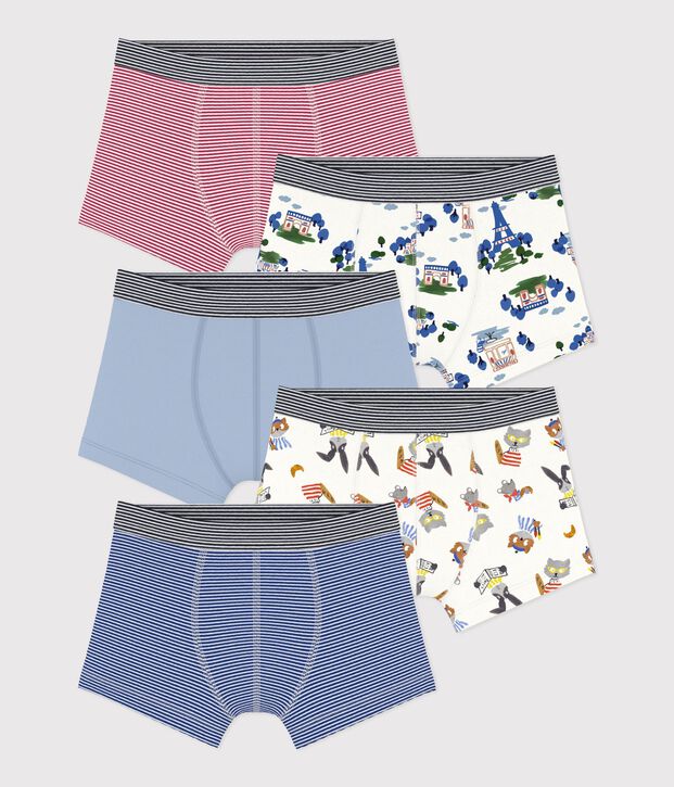 Pack of children's printed cotton boxers multicolor