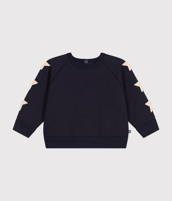 Babies' fleece sweatshirt SMOKING blue